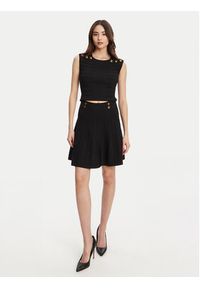 Guess Spódnica mini W5YD65 Z0130 Czarny Regular Fit. Kolor: czarny. Materiał: wiskoza #3