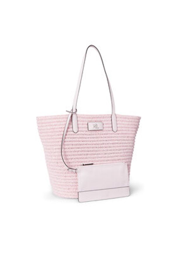 Lauren Ralph Lauren - LAUREN RALPH LAUREN Torebka Brie Large 431966868001 Różowy. Kolor: różowy