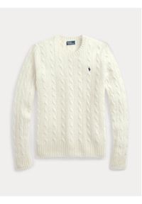 Polo Ralph Lauren Sweter 211910421001 Écru Regular Fit. Typ kołnierza: polo. Materiał: wełna