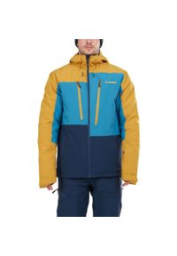 FUNDANGO - Kurtka Narciarska Męska Fundango Atlas. Kolor: niebieski, wielokolorowy, brązowy. Sezon: zima. Sport: narciarstwo #1