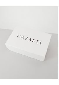 Casadei - CASADEI - Brązowe sneakersy Off Road. Kolor: brązowy. Materiał: lakier, guma. Szerokość cholewki: normalna #4