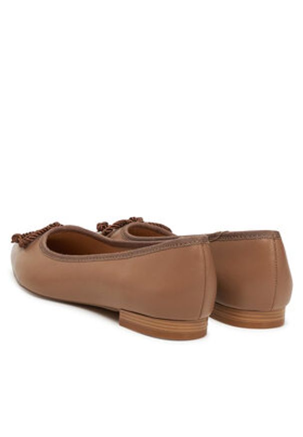 Sergio Bardi Baleriny WFA1572-29Z-SB Beżowy. Kolor: beżowy. Materiał: skóra