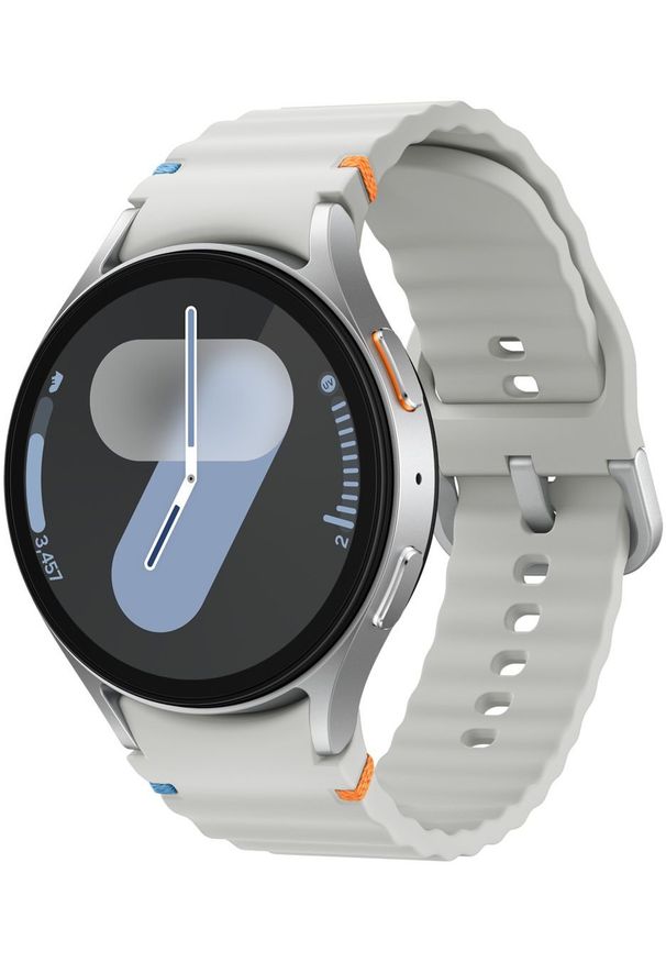 SAMSUNG - Samsung Galaxy Watch7 3,81 cm (1.5") AMOLED 44 mm Cyfrowy 480 x 480 px Ekran dotykowy 4G Srebrny Wi-Fi GPS. Rodzaj zegarka: cyfrowe. Kolor: srebrny