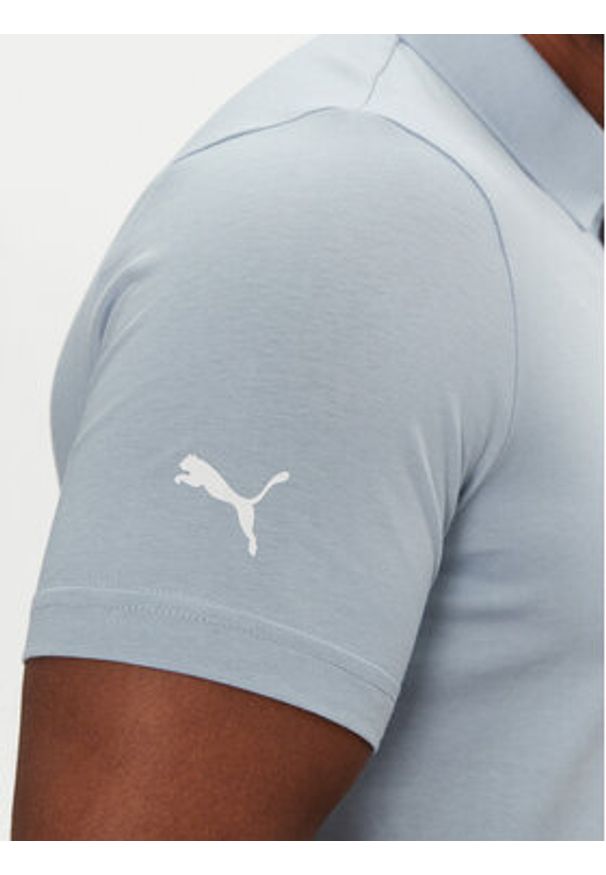 Puma Polo Bmw Mms Ess 621312 Błękitny Regular Fit. Typ kołnierza: polo. Kolor: niebieski. Materiał: bawełna