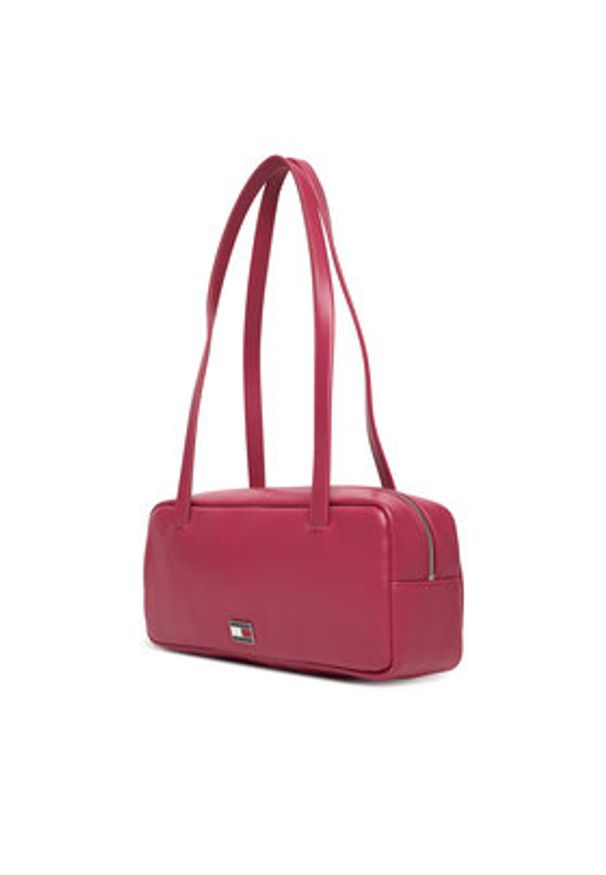 Tommy Jeans Torebka Tjw City Shoulder Bag AW0AW18075 Czerwony. Kolor: czerwony. Materiał: skórzane