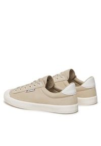 Tommy Jeans Sneakersy Tjm Vulcanized Bumper Suede EM0EM01407 Beżowy. Kolor: beżowy