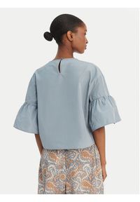 Weekend Max Mara Bluzka Break 2615111152 Błękitny Loose Fit. Kolor: niebieski. Materiał: syntetyk, bawełna #2