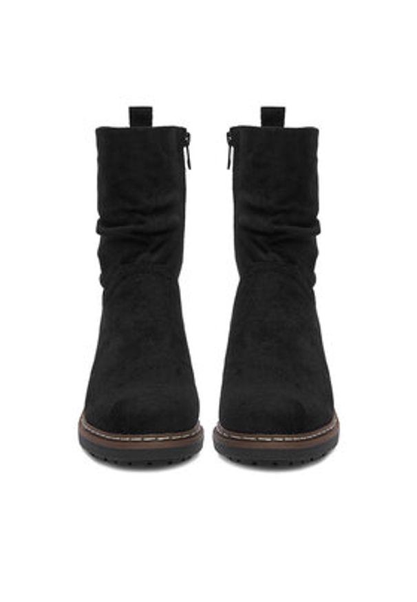 Clara Barson Botki CEO-WS6396-02 Czarny. Kolor: czarny. Materiał: materiał