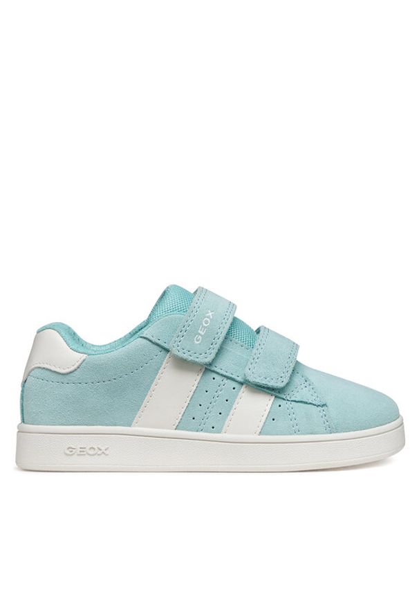 Geox Sneakersy J Eclyper Girl J45LRA 022BC C3B1Z M Niebieski. Kolor: niebieski. Materiał: skóra, zamsz