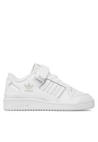 Adidas - adidas Sneakersy Forum Low J FY7973 Biały. Kolor: biały. Materiał: skóra