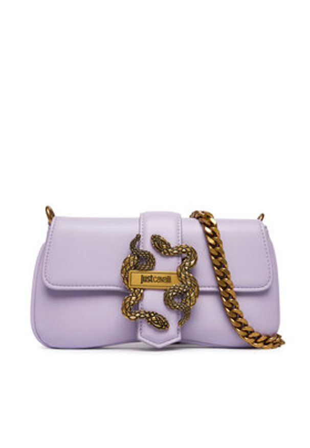 Just Cavalli Torebka 80RA4BA7 ZSA89 Fioletowy. Kolor: fioletowy. Materiał: skórzane