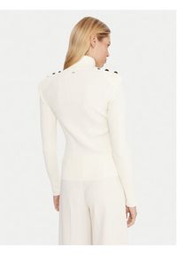 Gaudi Golf 521FD53037 Écru Regular Fit. Typ kołnierza: golf. Materiał: wiskoza, syntetyk #3