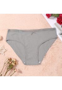 Intica - Figi damskie z elastycznym pasem na co dzień Esma. Kolor: szary. Materiał: materiał