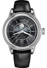 AVIATOR - Zegarek Aviator Zegarek damski Aviator V.1.33.0.252.4 czarny. Kolor: czarny #1