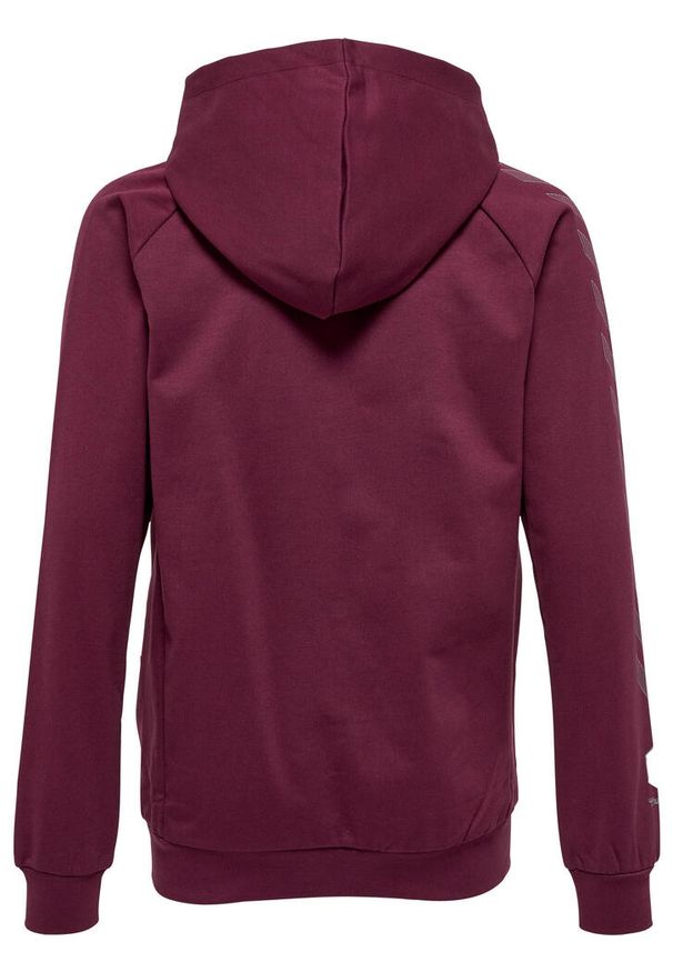 Dziecięca bawełniana bluza z kapturem zapinana na zamek Hummel Move Grid. Typ kołnierza: kaptur. Kolor: fioletowy. Materiał: bawełna