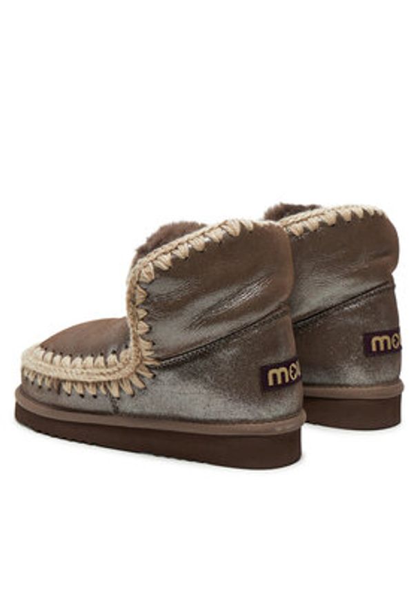 Mou Śniegowce Eskimo 18 FW101001C Szary. Kolor: szary. Materiał: skóra