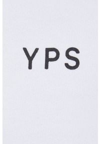 Young Poets Society bluza bawełniana męska kolor biały z kapturem z nadrukiem. Typ kołnierza: kaptur. Kolor: biały. Materiał: bawełna. Wzór: nadruk