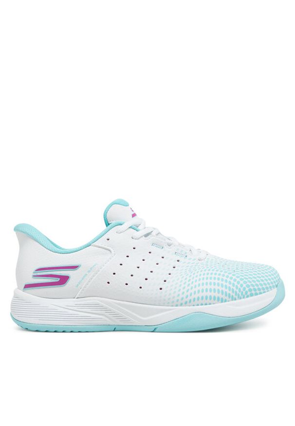 skechers - Skechers Buty do tenisa Slip-ins Relaxed Fit: Viper Court Reload 172101/WTQP Biały. Kolor: biały. Materiał: skóra. Sport: tenis