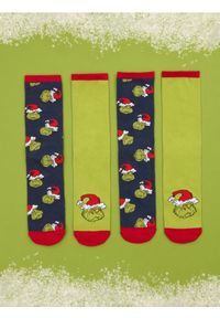 Sinsay - Skarpetki 2 pack Grinch - wielobarwny. Wzór: nadruk #1