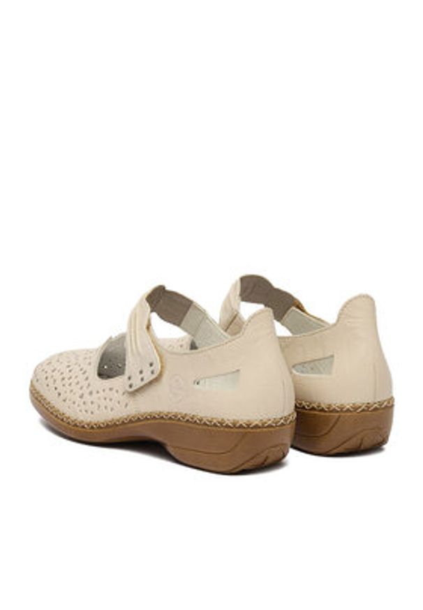 Rieker Półbuty CEO-41399-60 Beżowy. Kolor: beżowy. Materiał: skóra