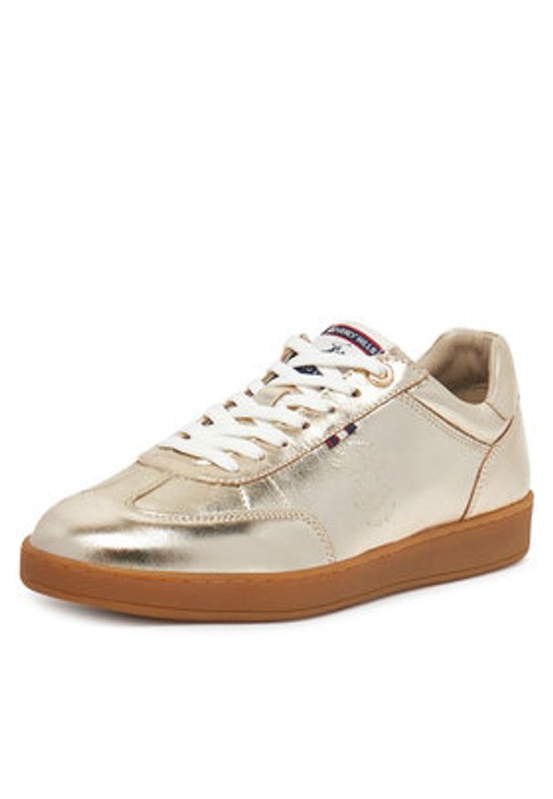 Beverly Hills Polo Club Sneakersy WI44-VOUN-02 Złoty. Kolor: złoty. Materiał: skóra