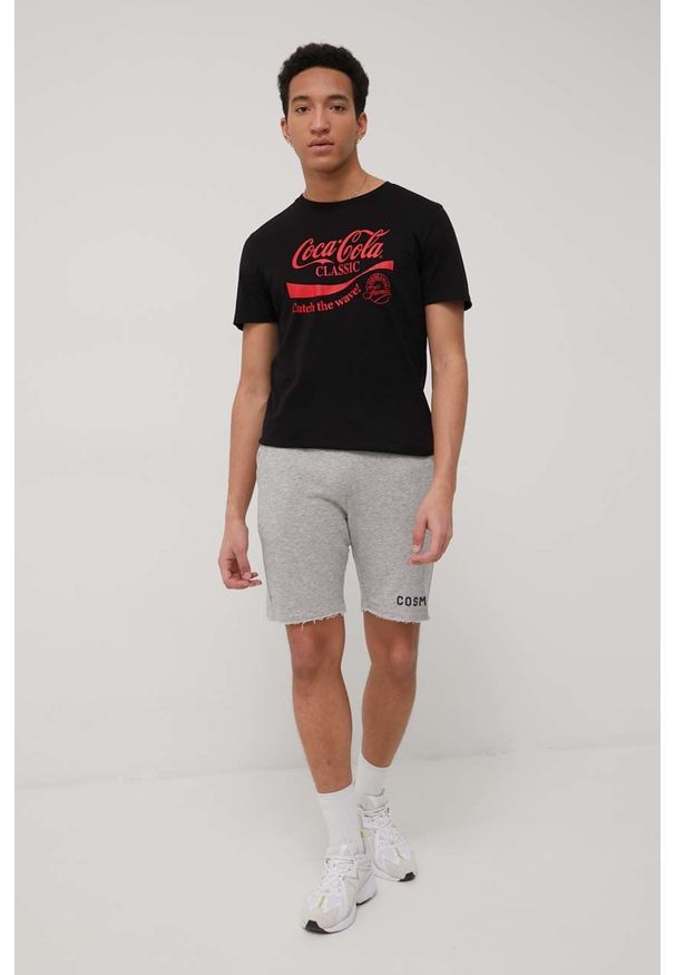 Only & Sons szorty męskie kolor szary. Okazja: na co dzień. Kolor: szary. Materiał: bawełna. Styl: casual