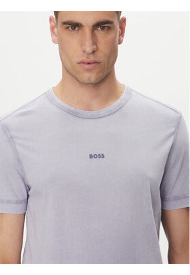 BOSS T-Shirt Tokks 50502173 Fioletowy Regular Fit. Kolor: fioletowy. Materiał: bawełna