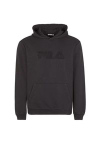 Fila Bischkek Hoody, męska bluza. Typ kołnierza: kaptur. Kolor: czarny. Materiał: bawełna, poliester