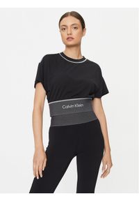 Calvin Klein Performance T-Shirt 00GWF3K147 Czarny Regular Fit. Kolor: czarny. Materiał: syntetyk, wiskoza
