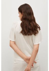 mango - Mango T-shirt Bella damski kolor biały. Kolor: biały. Materiał: materiał #5