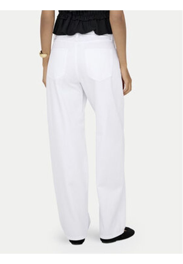 only - ONLY Jeansy Gianna 15363227 Biały Balloon Fit. Kolor: biały
