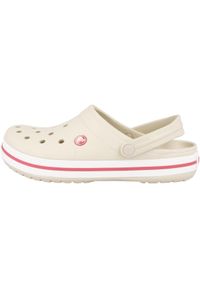 Buty do chodzenia unisex Crocs Crocband Stuccomelon. Kolor: biały. Materiał: syntetyk, materiał. Styl: sportowy