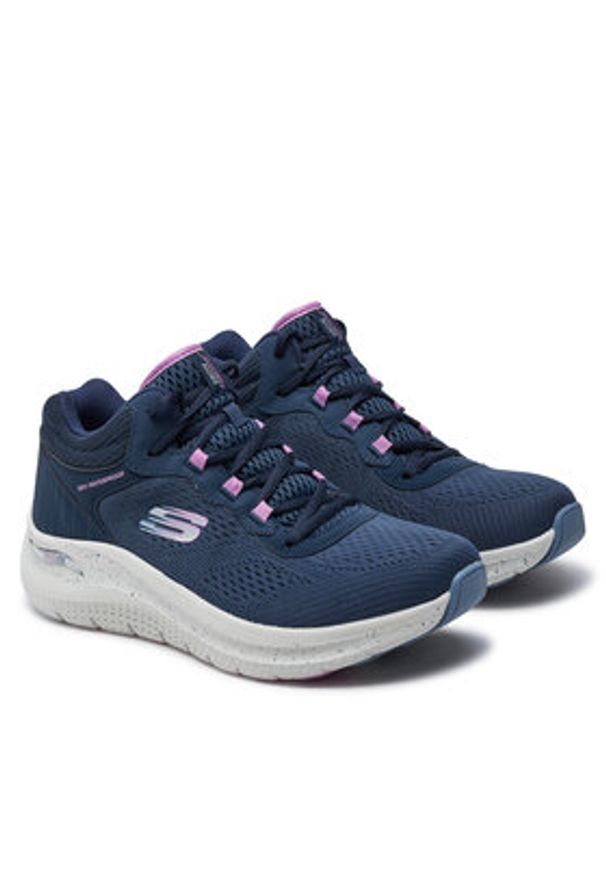 skechers - Skechers Sneakersy 150194/NVPR Granatowy. Kolor: niebieski. Materiał: materiał