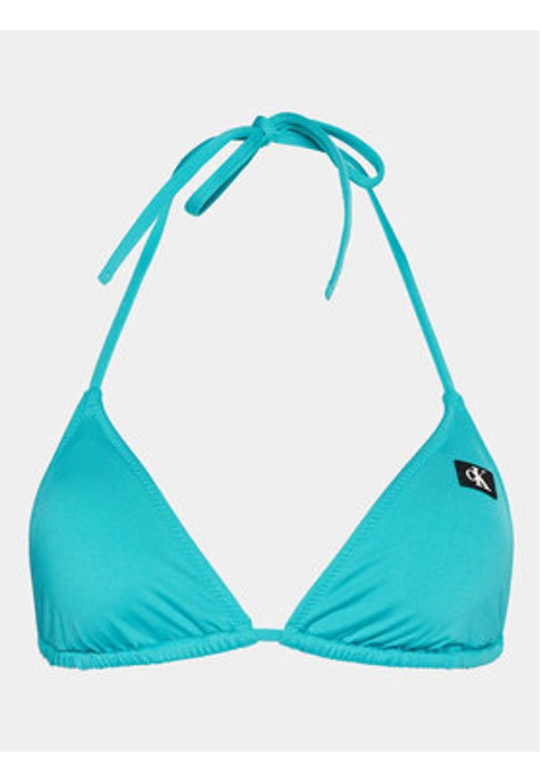 Calvin Klein Swimwear Góra od bikini KW0KW02343 Niebieski. Kolor: niebieski. Materiał: syntetyk