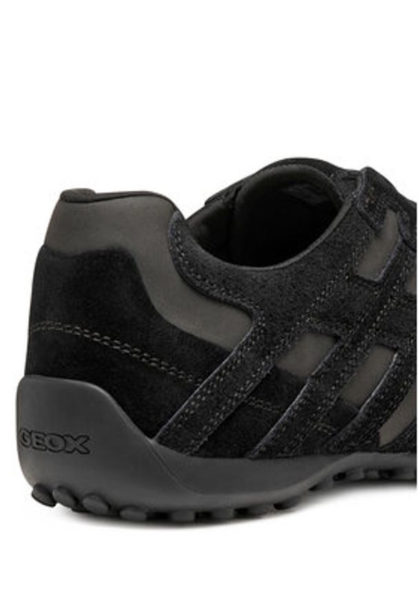 Geox Sneakersy U Snake Original U56MNB 022EK C9999 Czarny. Kolor: czarny. Materiał: zamsz, skóra