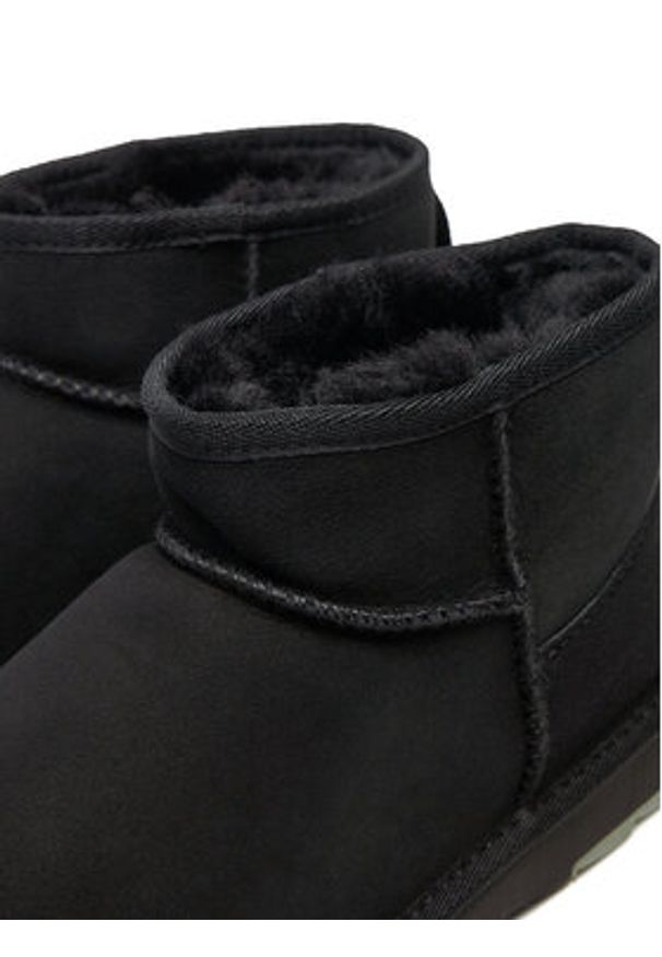 EMU Australia Śniegowce Sharky Micro W12548 Czarny. Kolor: czarny. Materiał: skóra, zamsz