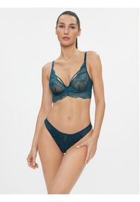 Hunkemöller Stringi Riri 202691 Niebieski. Kolor: niebieski. Materiał: syntetyk