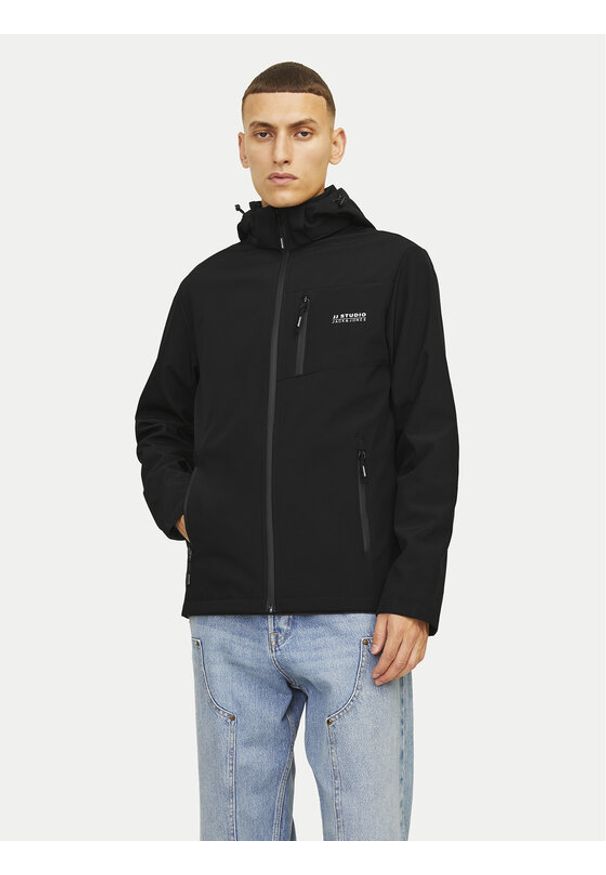 Jack & Jones - Jack&Jones Kurtka przejściowa Talor 12259615 Czarny Regular Fit. Kolor: czarny. Materiał: syntetyk