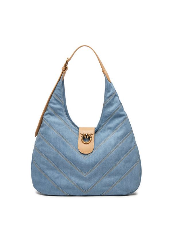 Pinko Torebka Hobo Big PE 24 PLTT 102785 A1KK Niebieski. Kolor: niebieski