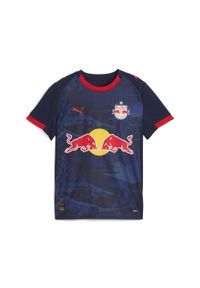 Puma - Młodzieżowa koszulka wyjazdowa FC Red Bull Salzburg 25/26 PUMA New Navy Red Blue. Kolor: niebieski