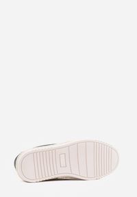 Born2be - Granatowe Półbuty Typu Mokasyny z Plecionką Aigalira. Okazja: na co dzień. Kolor: niebieski. Materiał: jeans. Styl: klasyczny, casual, elegancki #6