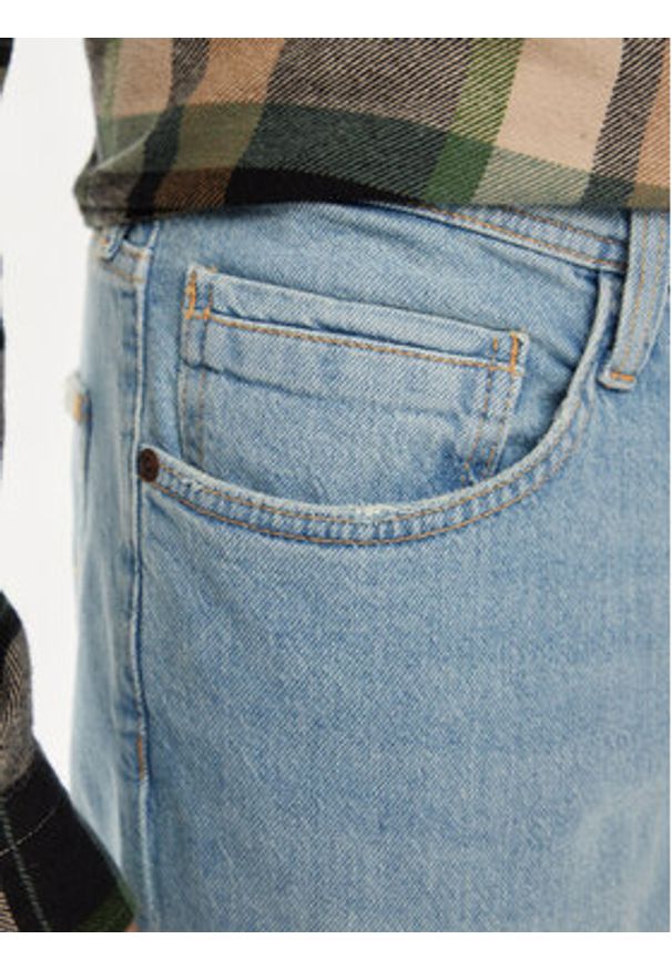 Mustang Jeansy Denver 1015136 Niebieski Straight Fit. Kolor: niebieski