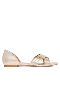 Clara Barson Baleriny WS24038-03 Złoty. Kolor: złoty. Materiał: skóra #1