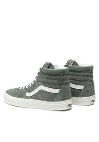 Vans Sneakersy Sk8-Hi VN0007NSBY11 Zielony. Kolor: zielony. Materiał: skóra. Model: Vans SK8