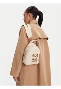 Love Moschino - LOVE MOSCHINO Plecak JC4304PP0MK1211A Écru. Materiał: skóra