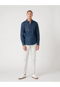 Wrangler - KOSZULA MĘSKA WRANGLER LS WESTERN SHIRT DARK STONE W5F25K098 112130116