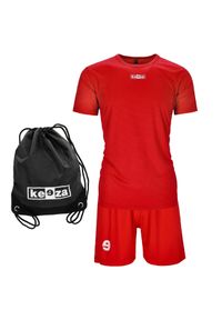 KEEZA - Wyprawka szkolna - Koszulka, spodenki, worek.. Kolor: czerwony. Sport: piłka nożna