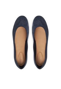 TOMMY HILFIGER - Tommy Hilfiger Baleriny Th Hardware Suede Ballerina FW0FW08655 Granatowy. Kolor: niebieski. Materiał: zamsz, skóra #3
