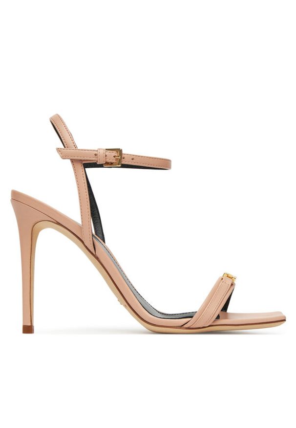 Elisabetta Franchi Sandały SA57L51E2 181 Różowy. Kolor: różowy. Materiał: skóra
