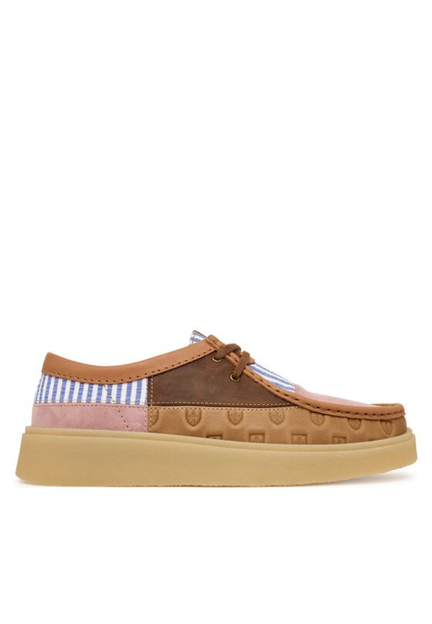 Clarks Półbuty Torview 26186165 Kolorowy. Materiał: skóra. Wzór: kolorowy